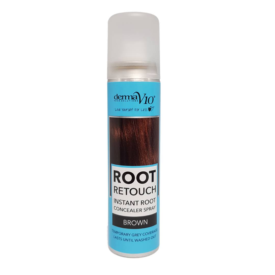 DermaV10 Root Retouch Instant Root Concealer Spray Brown 75ml