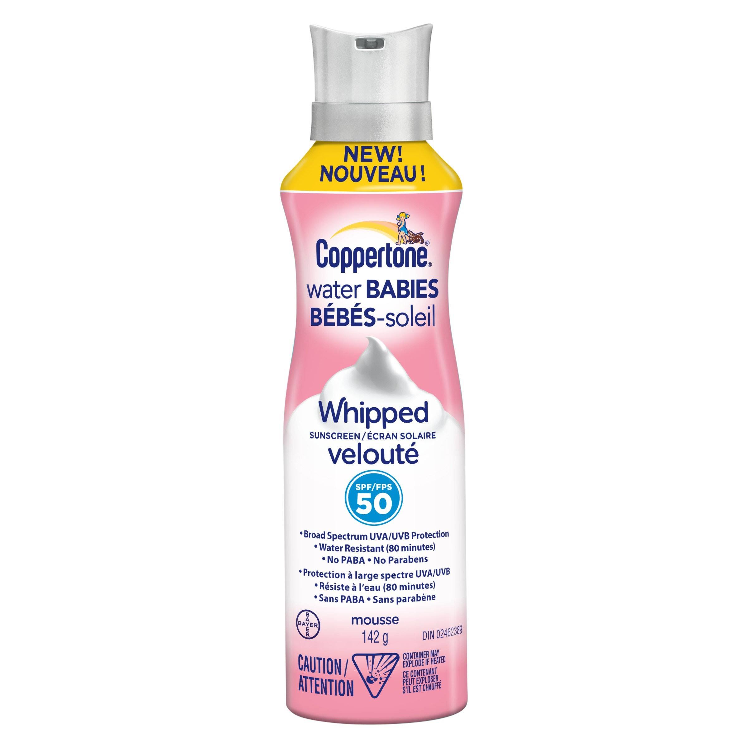 Coppertone SPF 50 Water Babies Whipped Sunscreen