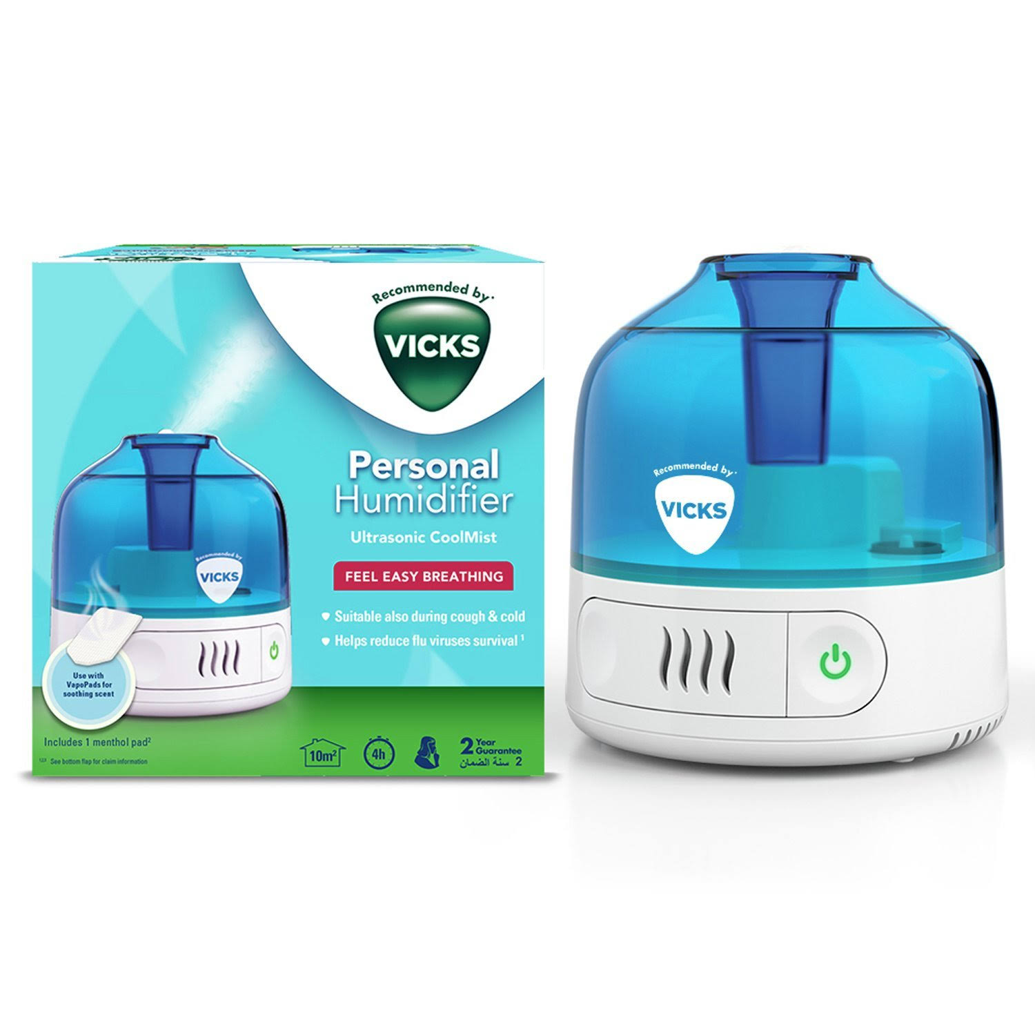 Vicks VUL505 Cool Mist Personal Humidifier, White