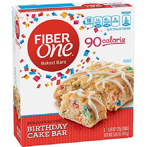 Fiber One 90 Calorie Birthday Cake Bar