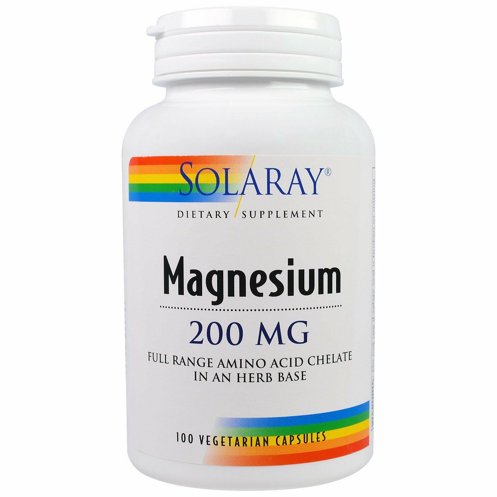 Solaray Magnesium 200 MG 100 VegCaps