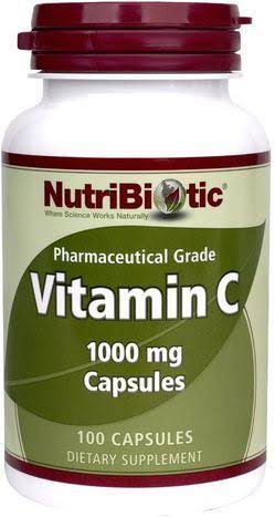 Nutribiotic Vitamin C Supplement - 1000mg, 100 Capsules
