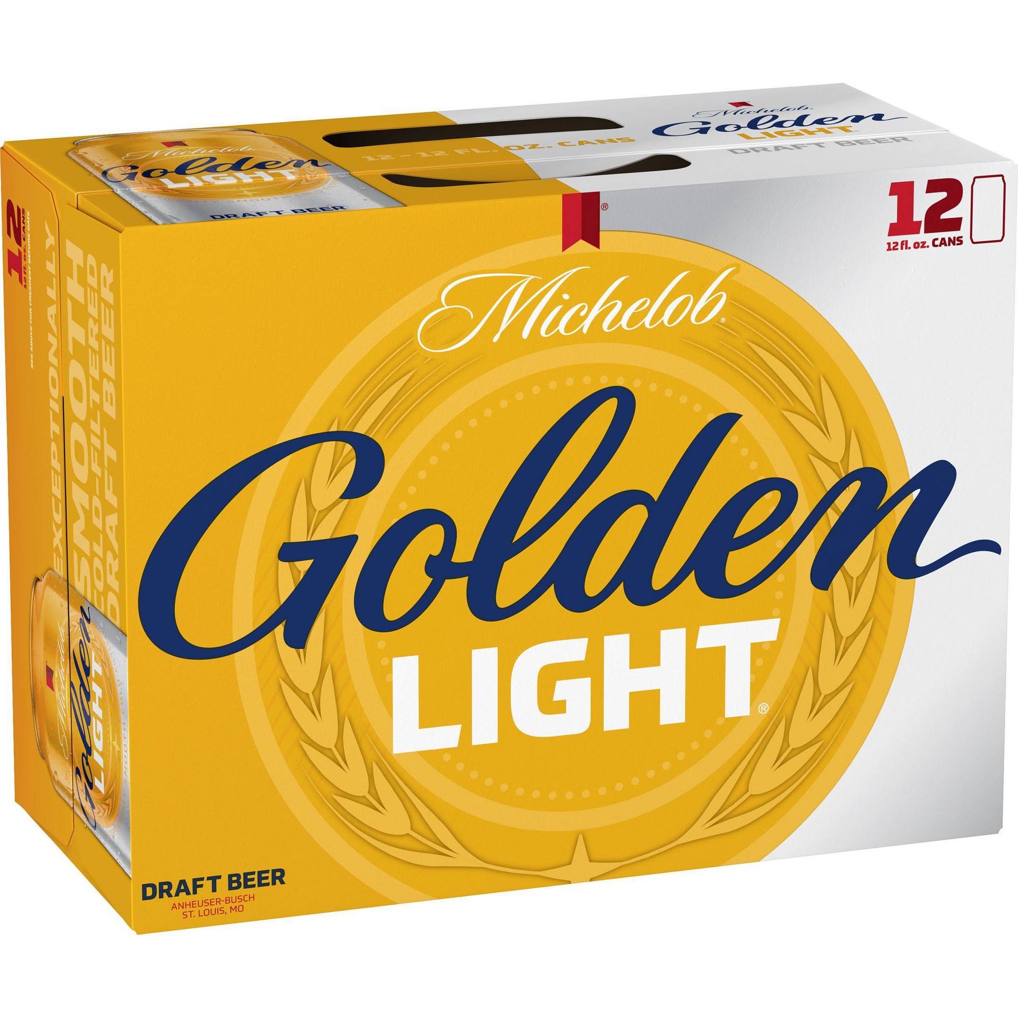 Michelob Golden Light Draft Beer - 12pk, 12oz