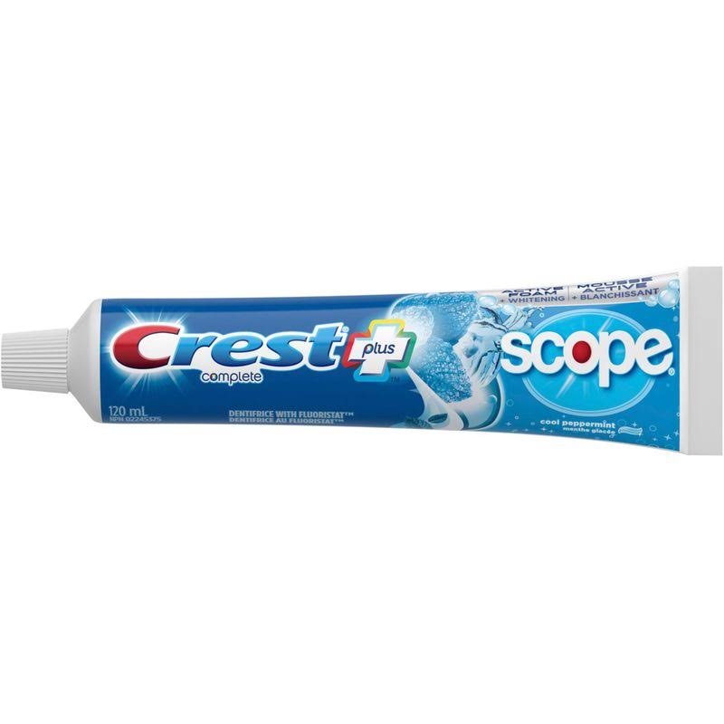 Crest Complete Whitening Plus Scope Cool Peppermint Toothpaste