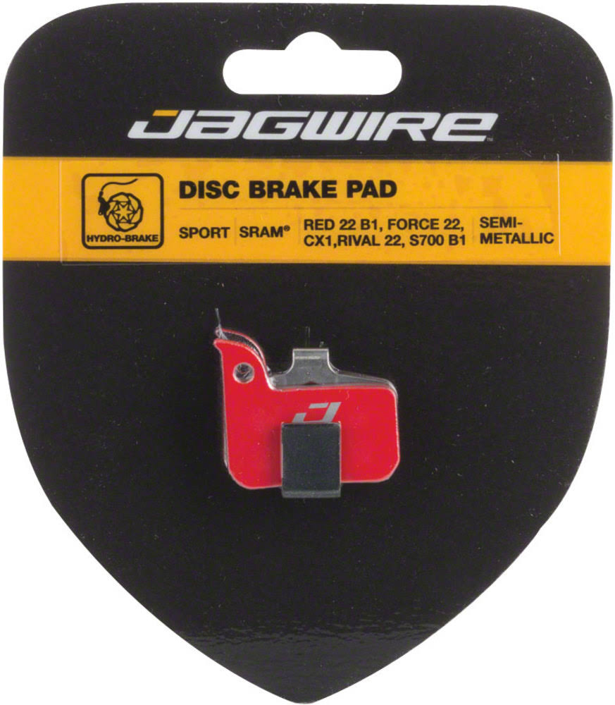 Jagwire Mountain Sport Semi-metallic Disc Brake Pad - Red