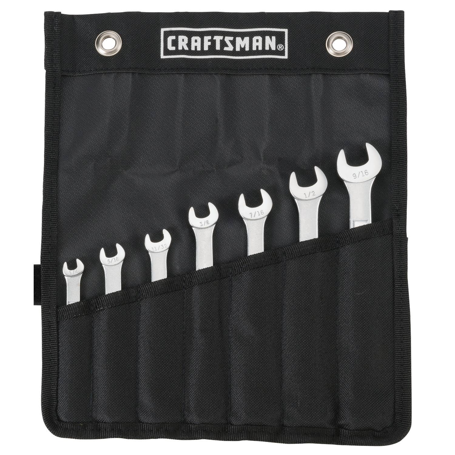 Craftsman SAE Wrench Set in Pouch, 7pc (CMMT21085)