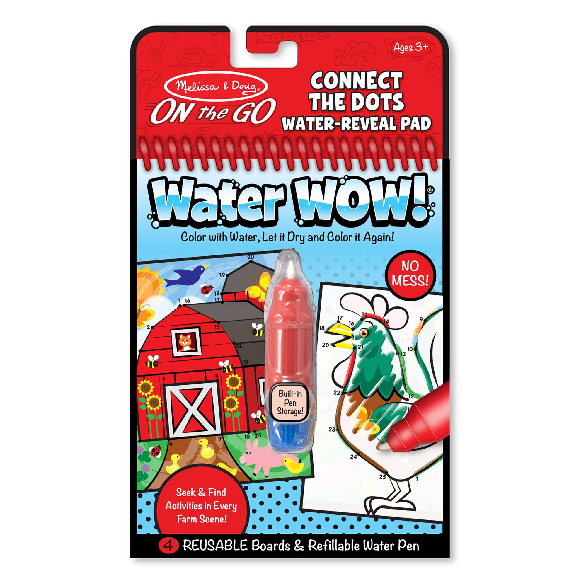 Melissa & Doug On The Go Connect the Dots Water-Reveal Pad: Water Wow!