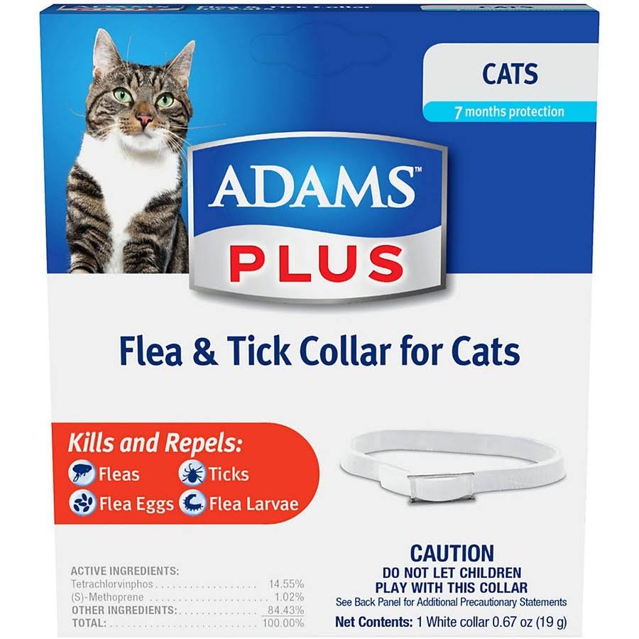 Adams Plus Flea & Tick Collar for Cats - 6 Pack