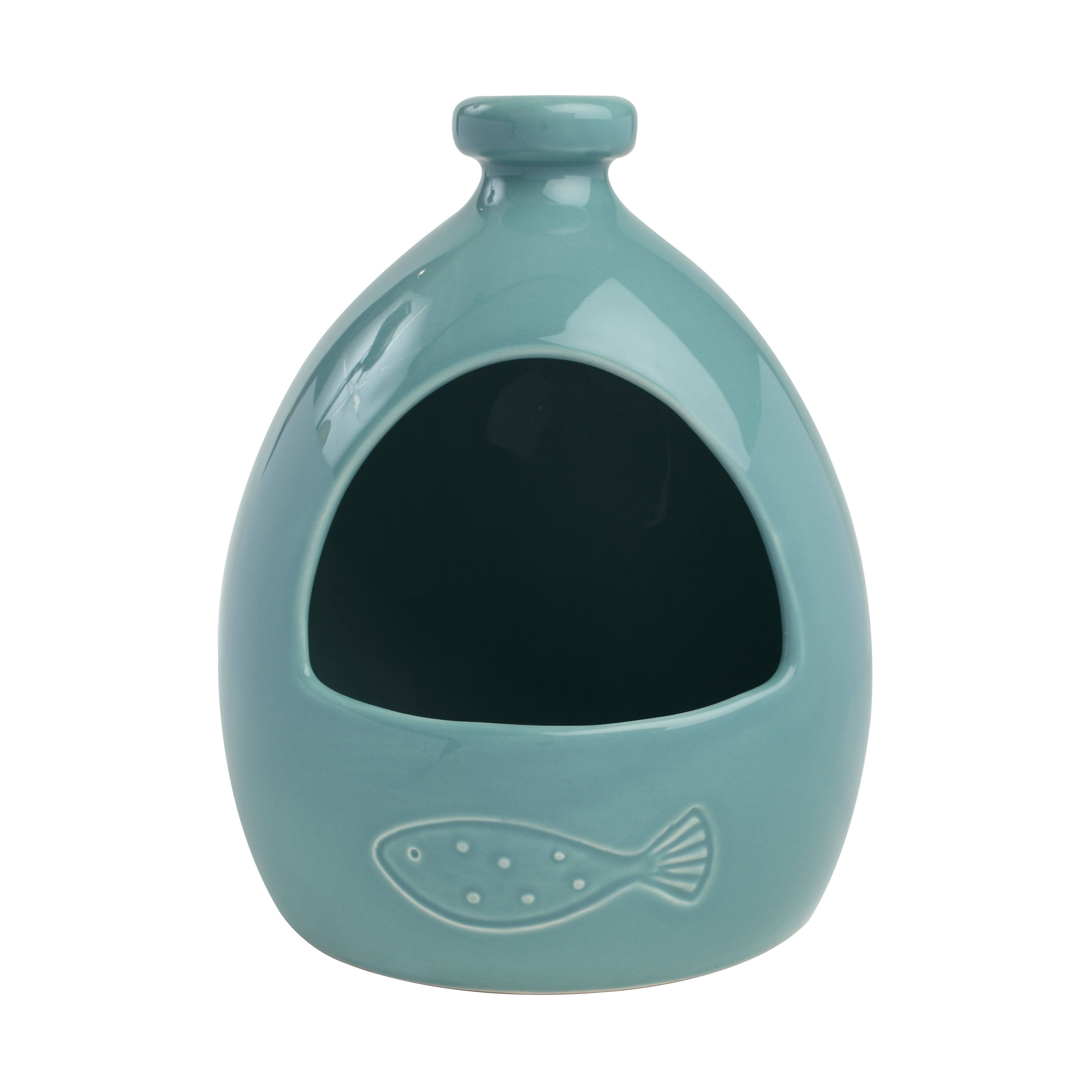 T&G Ocean Blue Ceramic Salt Jar