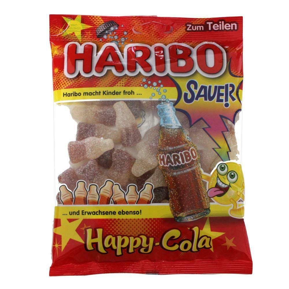 Haribo Happy Cola Lemon Fresh Gummy Bears Wine Gum - 200g