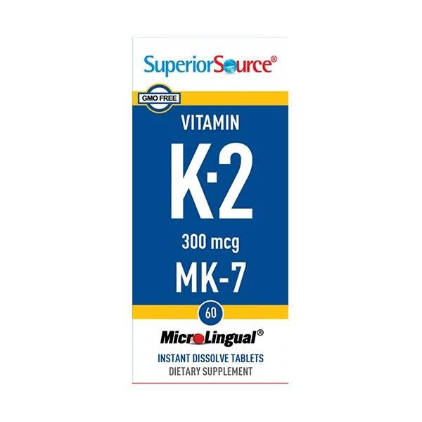 Superior Source Vitamin K2 Supplements - 60ct