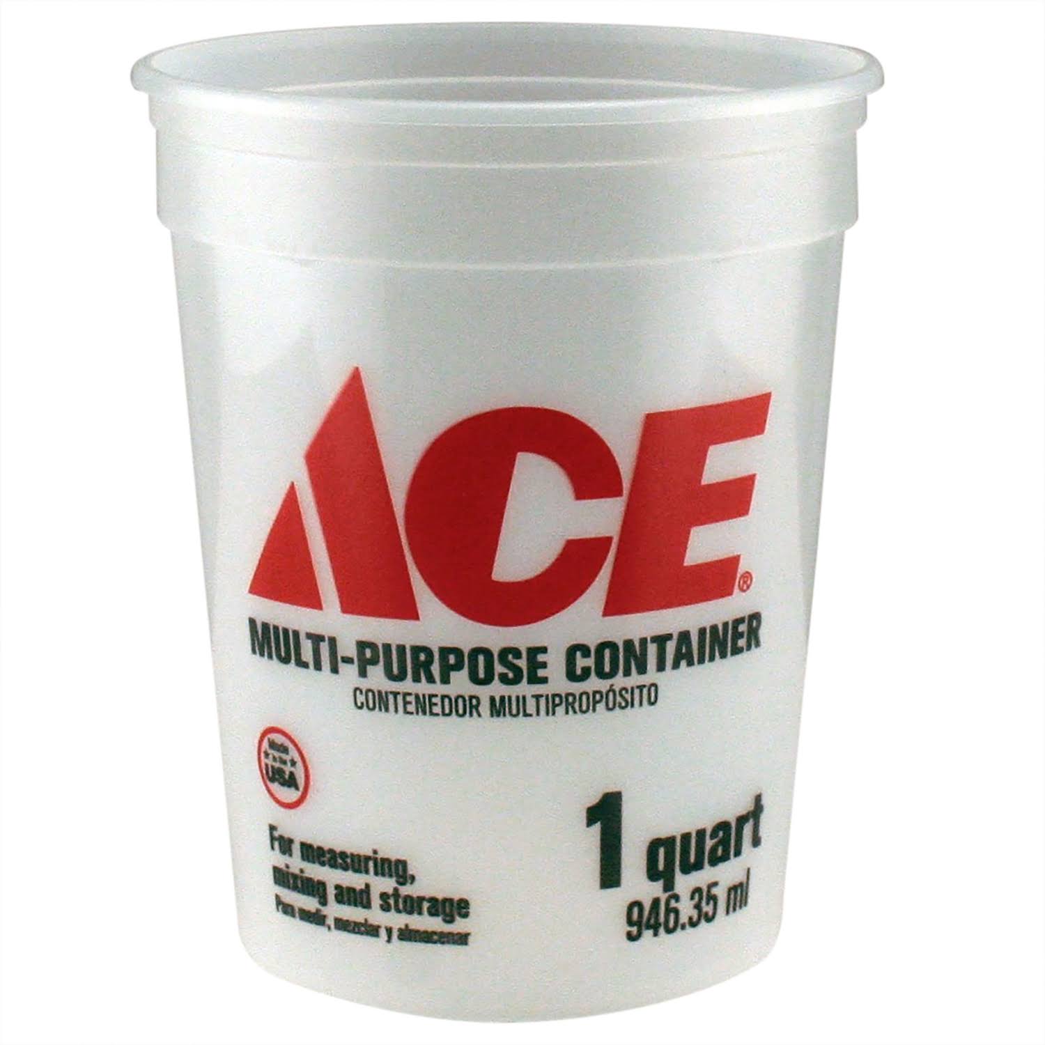 Ace Multi Purpose Calibrated Plastic Container, White