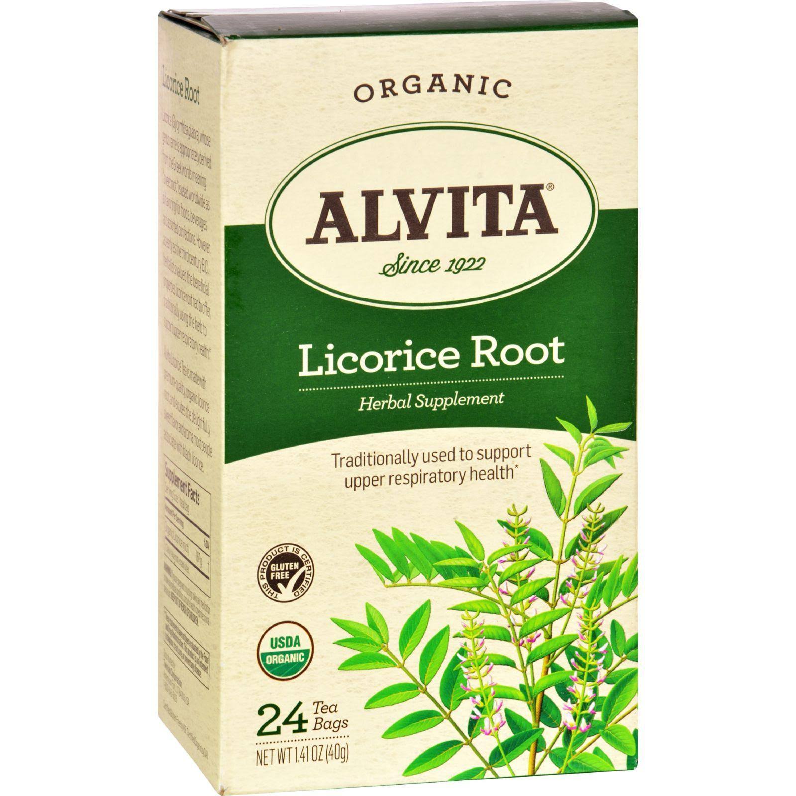 Alvita Organic Herbal Tea Bags Licorice Root
