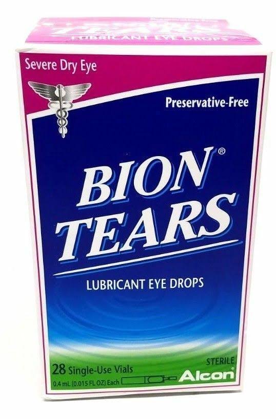 Alcon Bion Tears Lubricant Eye Drops - 28 vials