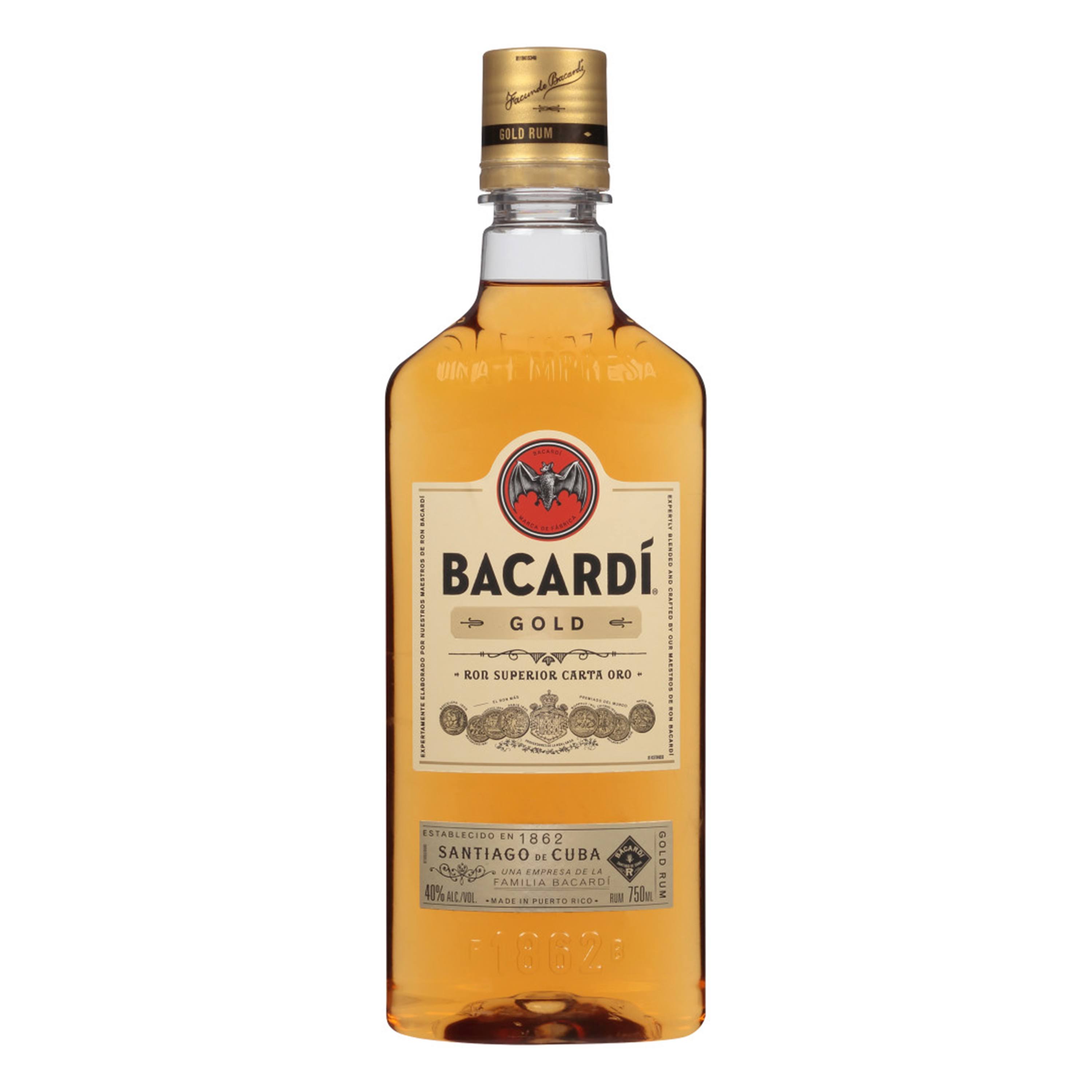 Bacardi Rum, Gold - 750 ml