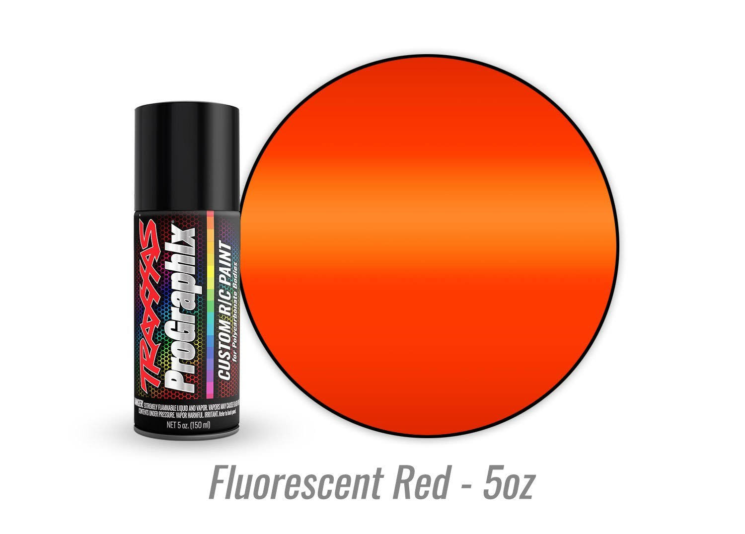 Traxxas 5067 RC Body Paint, Fluorescent Red (5oz) ProGraphix