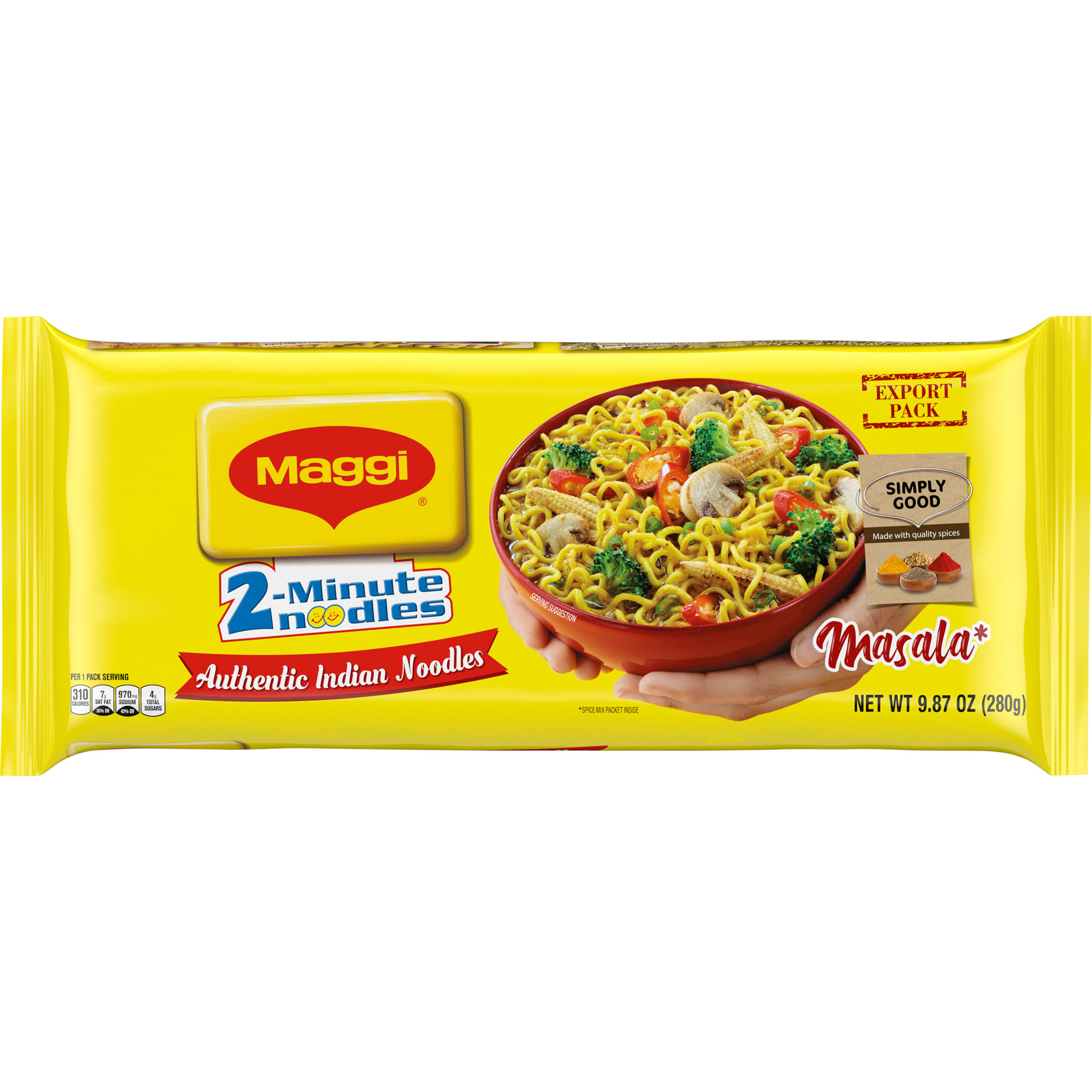 Maggi 2-Minute Masala Indian Noodles