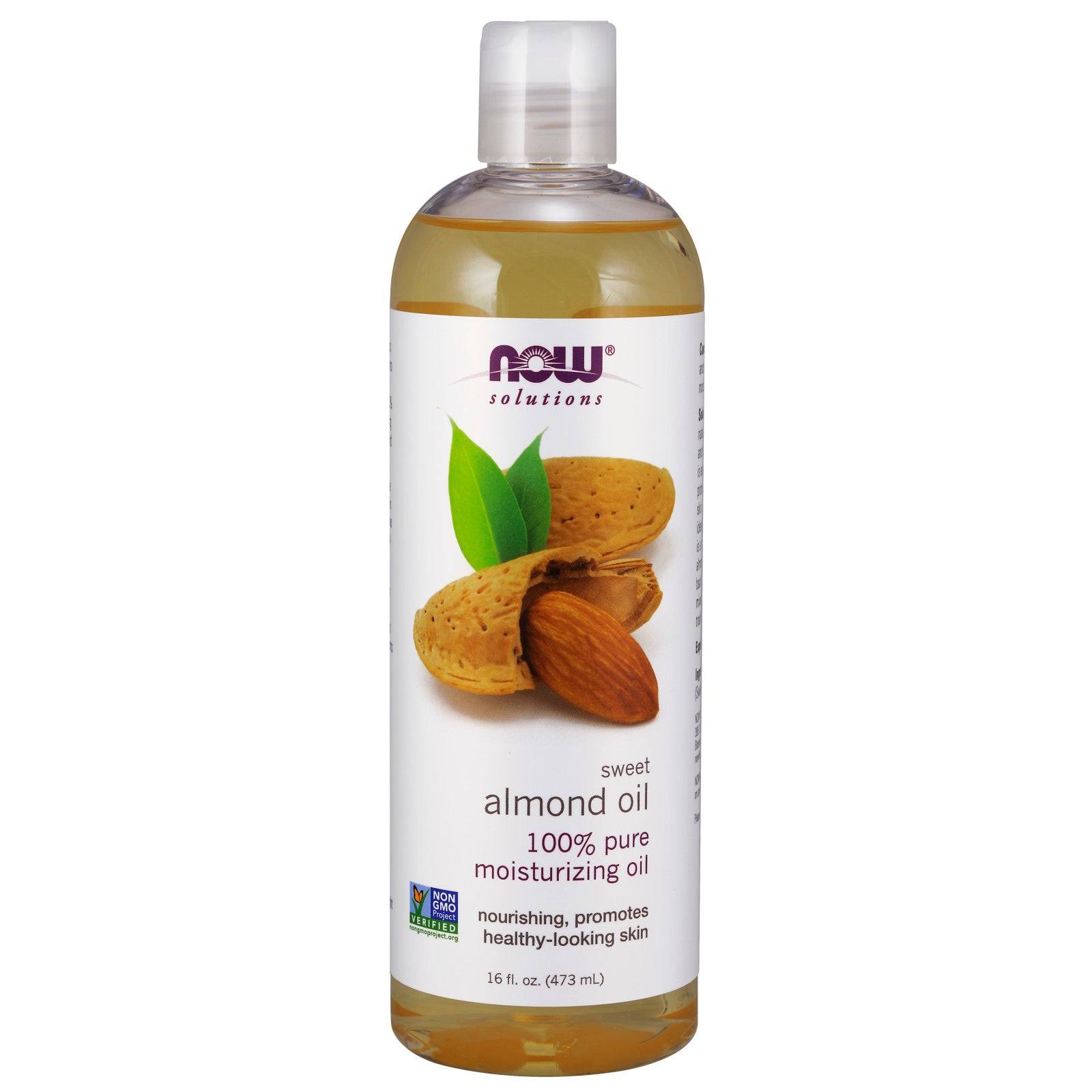 Now Foods Sweet almond Oil - 16 FL oz (473 ml)