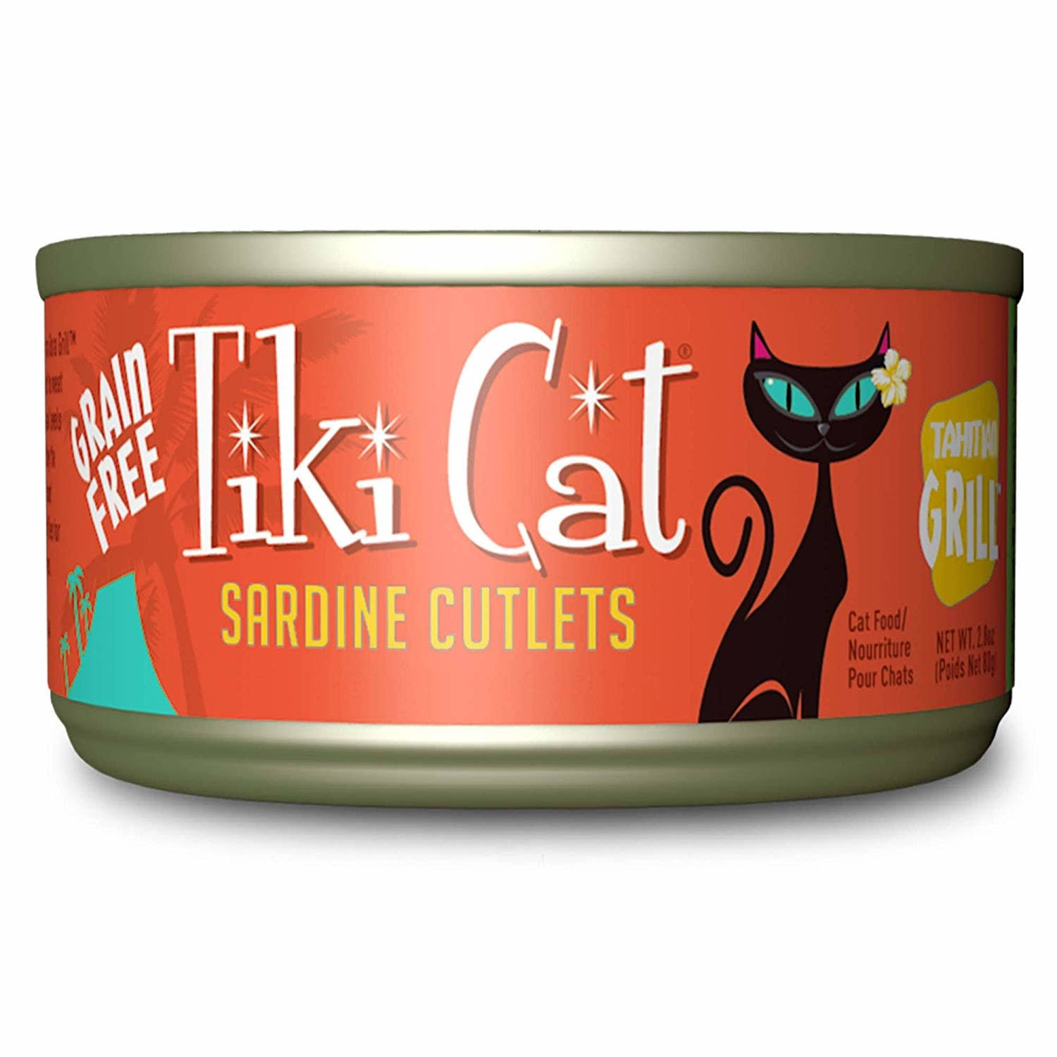 Tiki Cat Grill Tahitian Sardine Cutlets Canned Cat Food, 2.8-oz