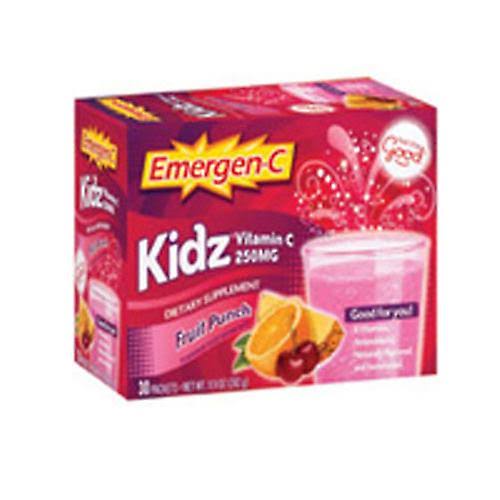 Emergen-C Kidz Vitamin C Fizzy Drink Mix - 30 Packets, Fruit Punch