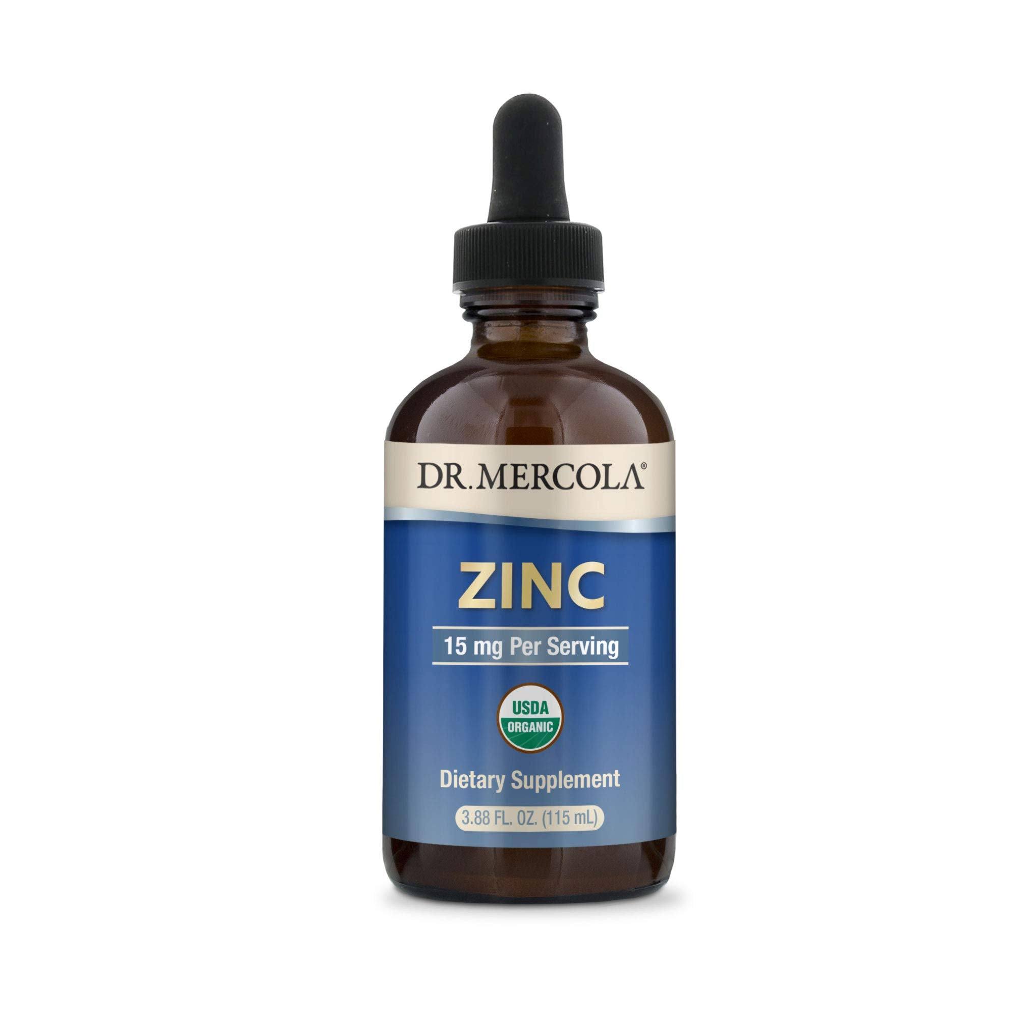 Dr. Mercola, Zinc, 15 mg, 3.88 fl oz (115 ml)