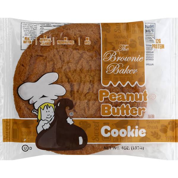 Brownie Baker Cookie, Peanut Butter - 4 oz