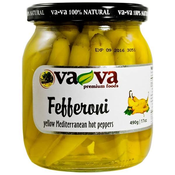 VaVa Hot Yellow Fefferoni Peppers Jar - 530g
