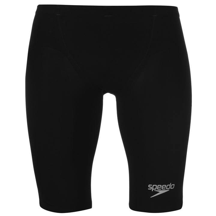Speedo Men's Fastskin LZR Pure Valor High Waist Jammer Tech Suit Swimsuit - Black | Nylon/Lycra - Swimoutlet.com