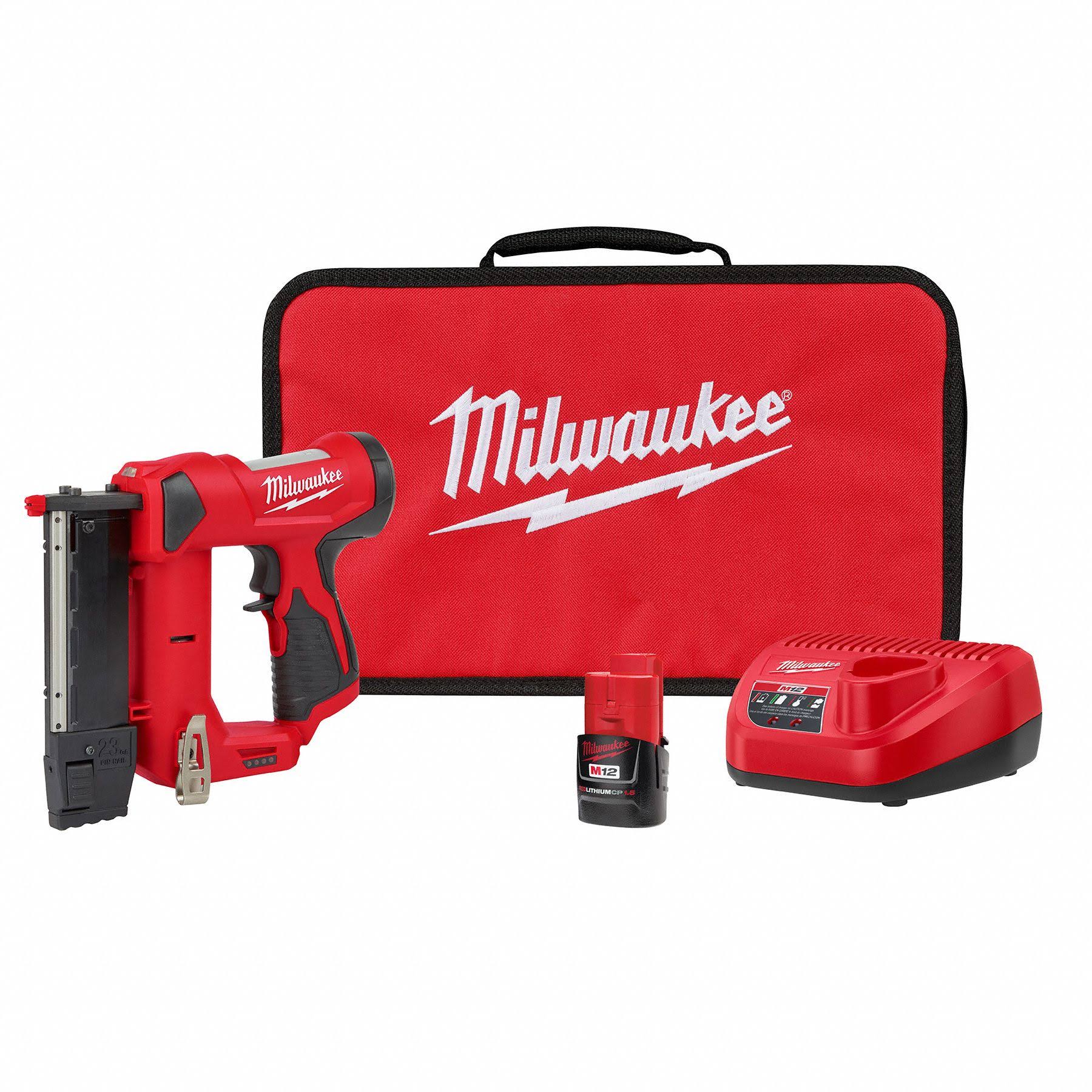 Milwaukee 2540-21 M12 23 Gauge Pin Nailer Kit