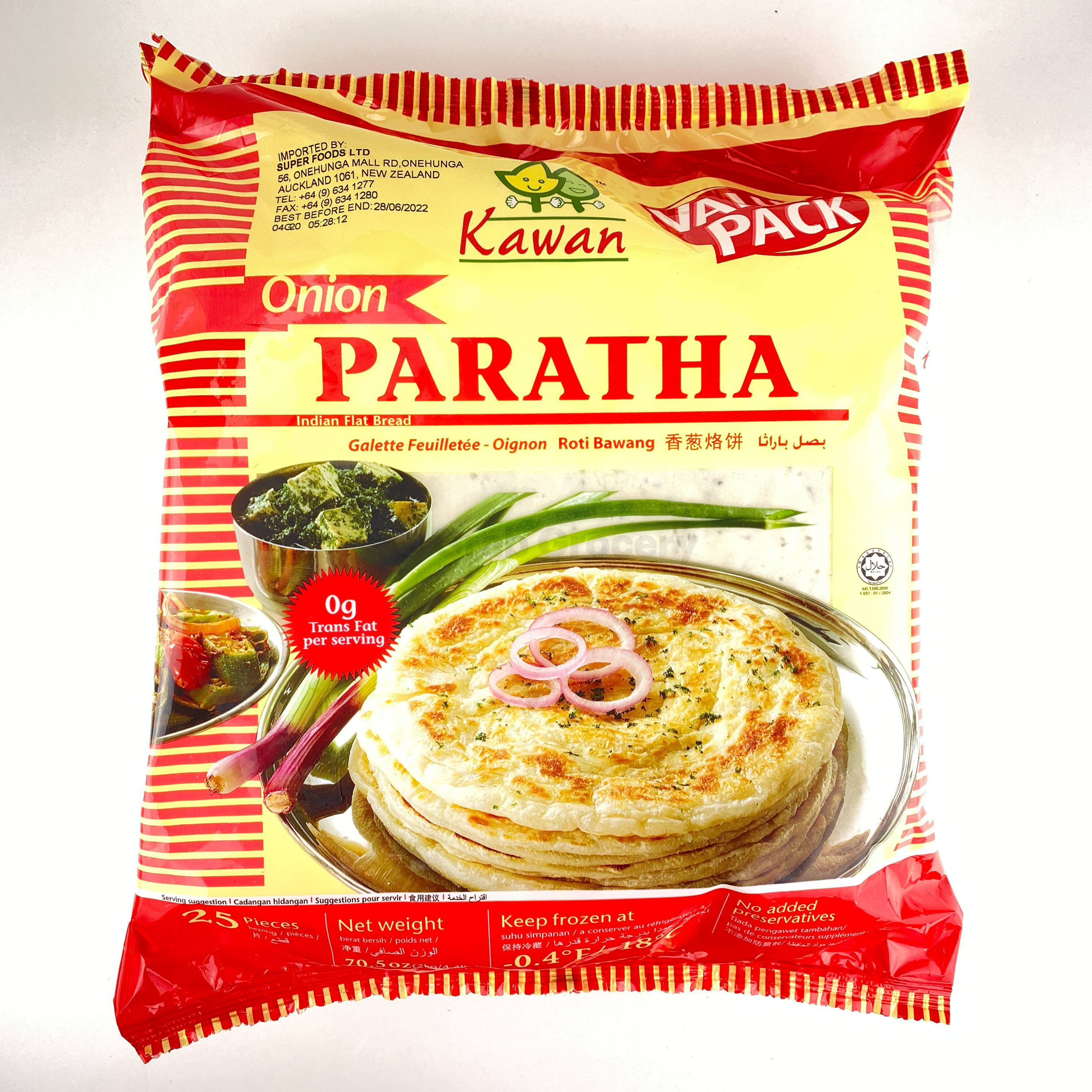 Kawan Onion Paratha - 25 Pieces - Indian Bazaar - Delivered by Mercato
