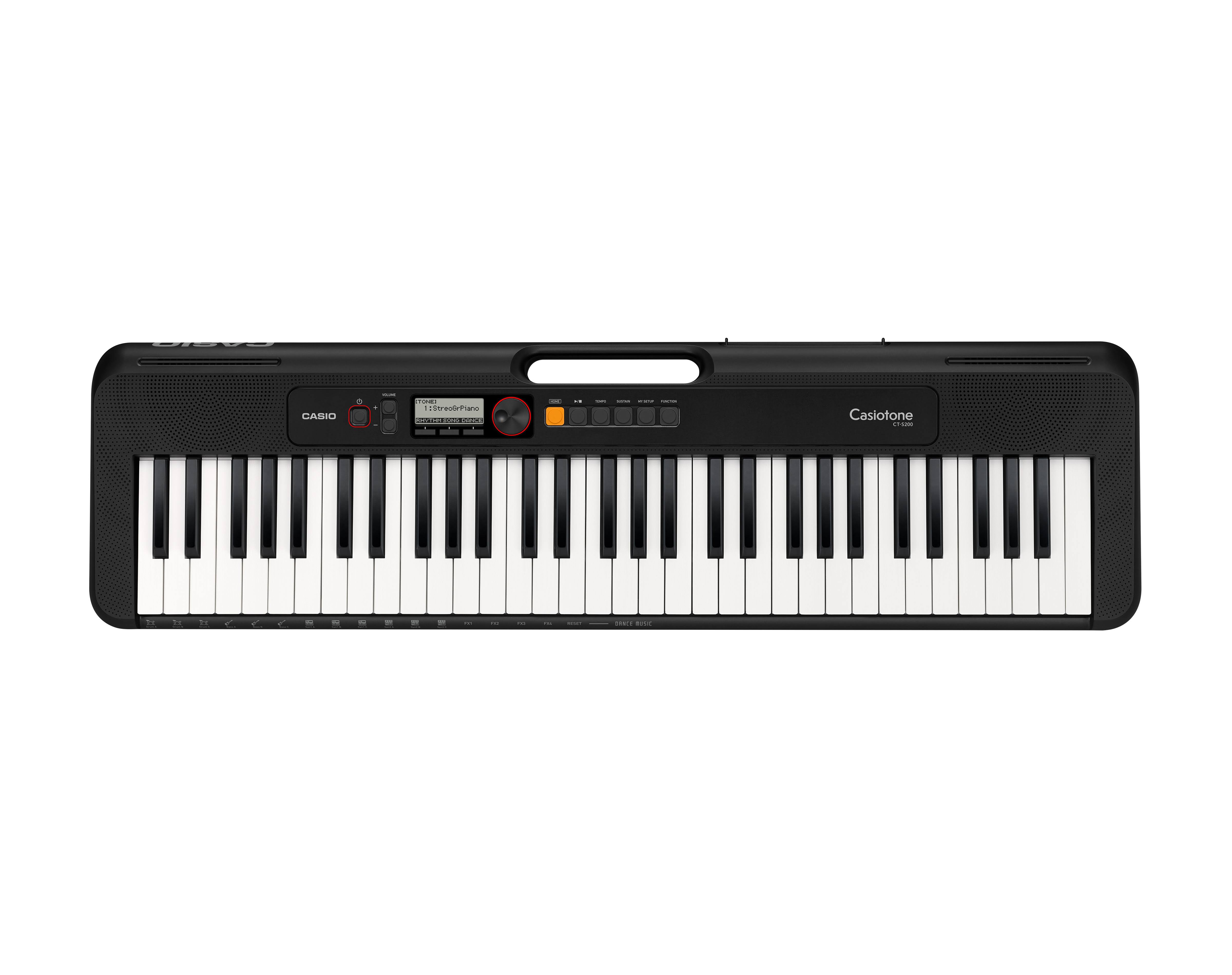 Casio CTS200 Digital Piano Style Portable Keyboard - Black, 61 Key