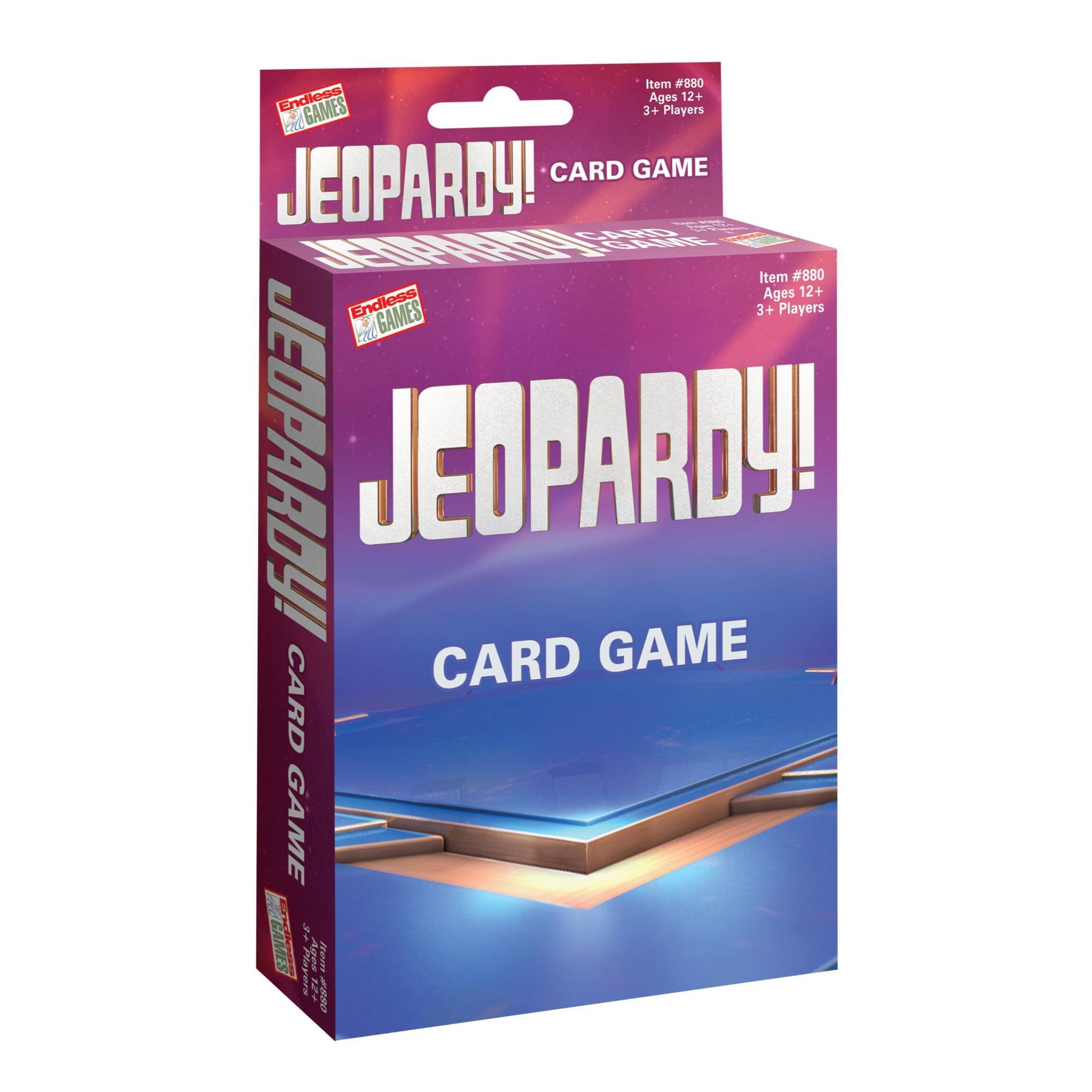 Jeopardy! Card Game - Quiz Game - Travel Sized Party Game