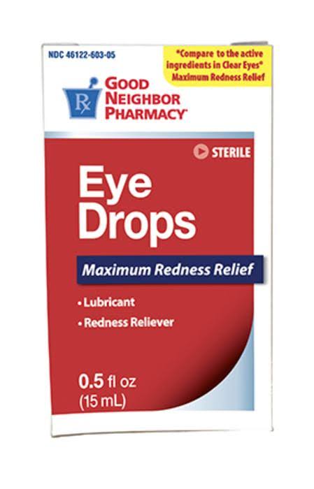 Silver Rod Pharmacy Gnp Eye Drops Maximum Redness Relief, .5fl oz