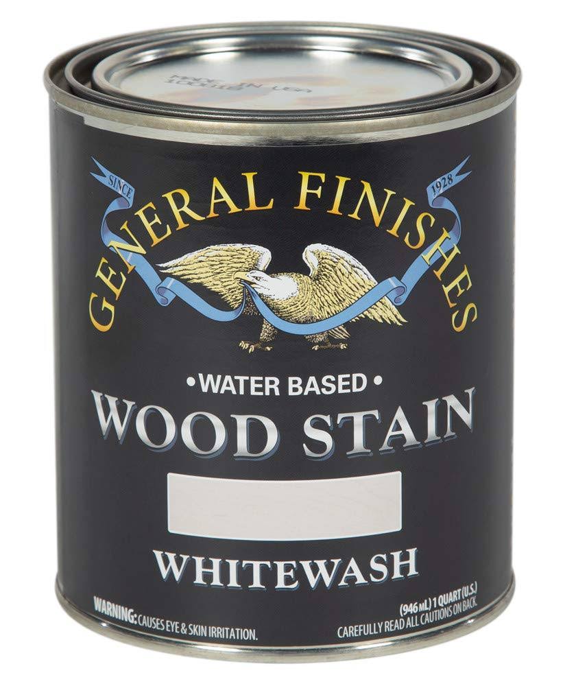 General Finishes Whitewash Water Based Wood Stain - 1 Quart