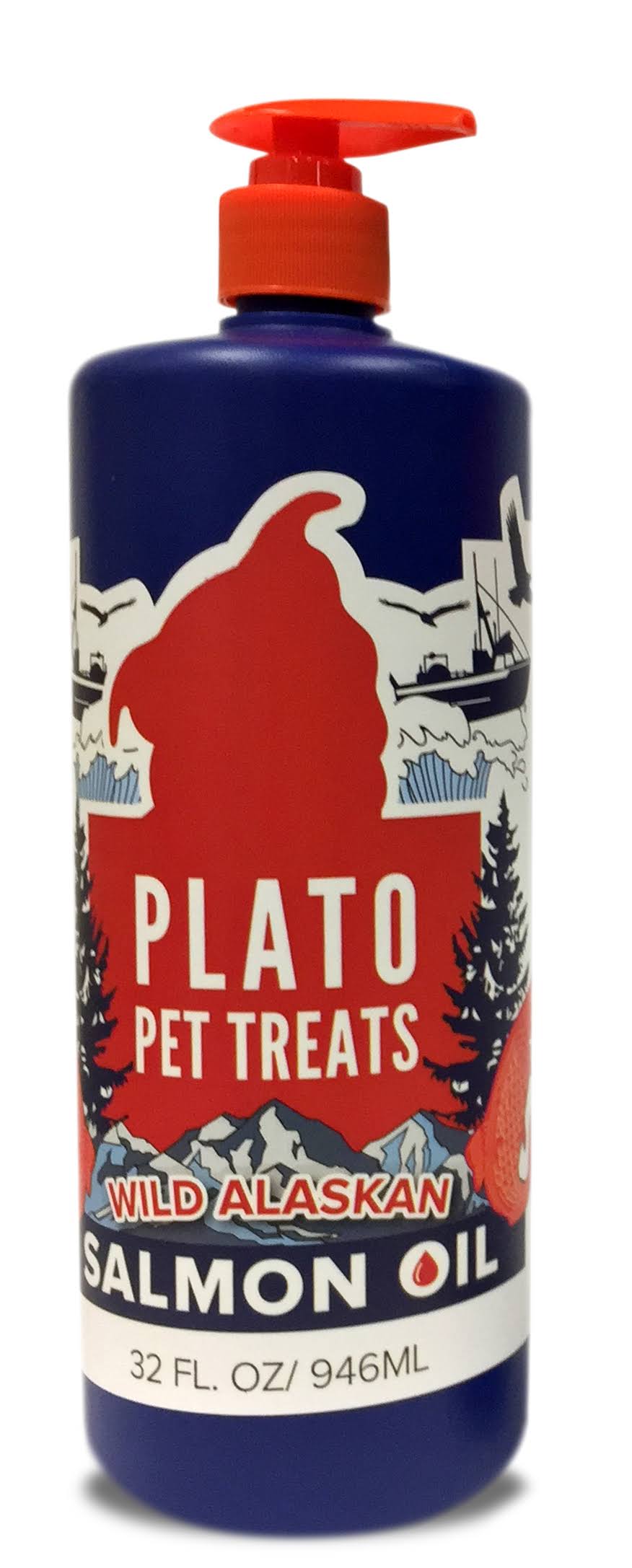Plato Wild Alaskan Salmon Oil Pet Treat - 8oz