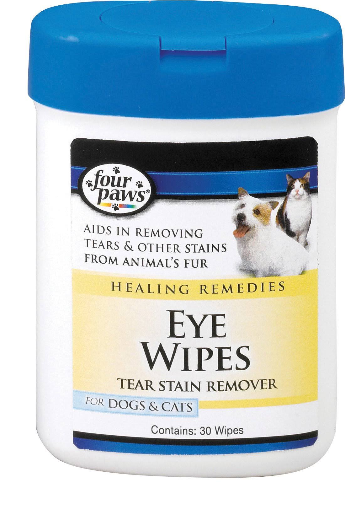 Four Paws Eye Wipes For Dogs & Cats - 30 Wipes