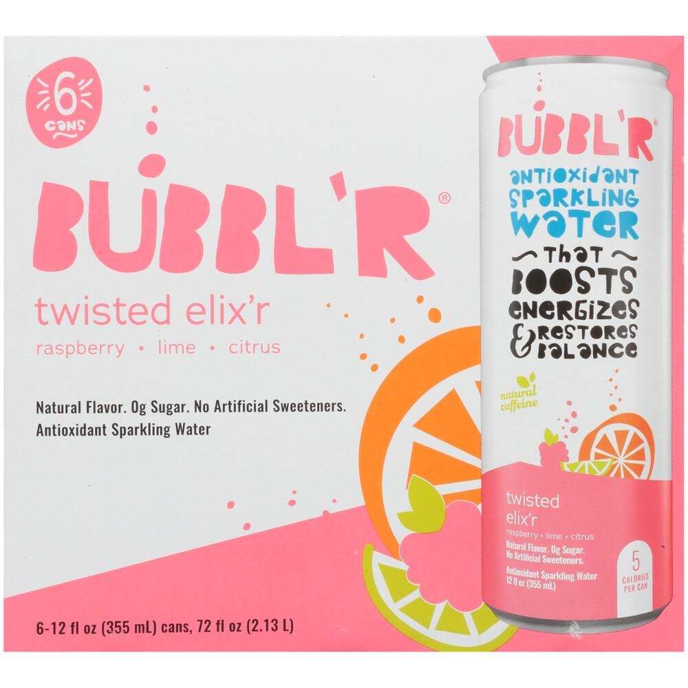 Bubbl'r Twisted Elix'r Antioxidant Sparkling Water - 12 fl oz