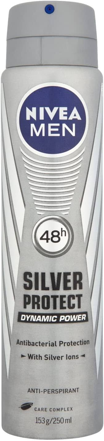 Nivea Men Silver Protect Anti-Perspirant Deodorant Spray - 250ml