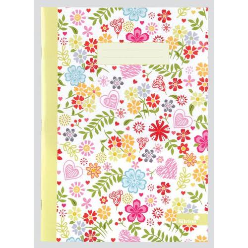 Silvine Marlene West Notebook A4 Flowers and Hearts