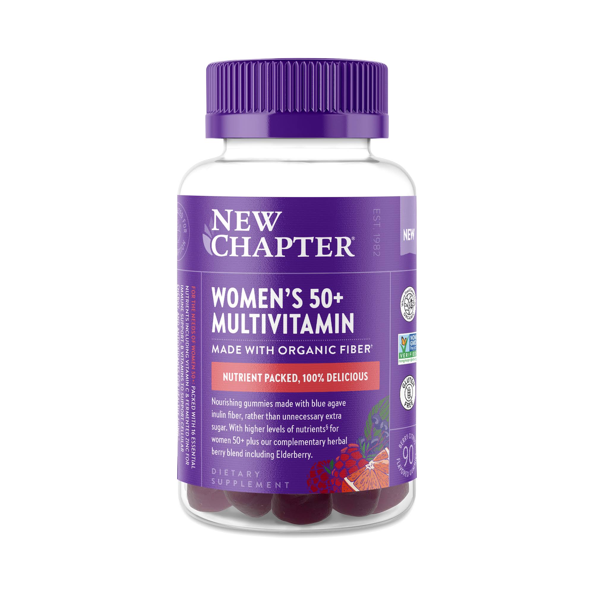 New Chapter, Women's 50+ Multivitamin, Berry Citrus, 90 Gummies