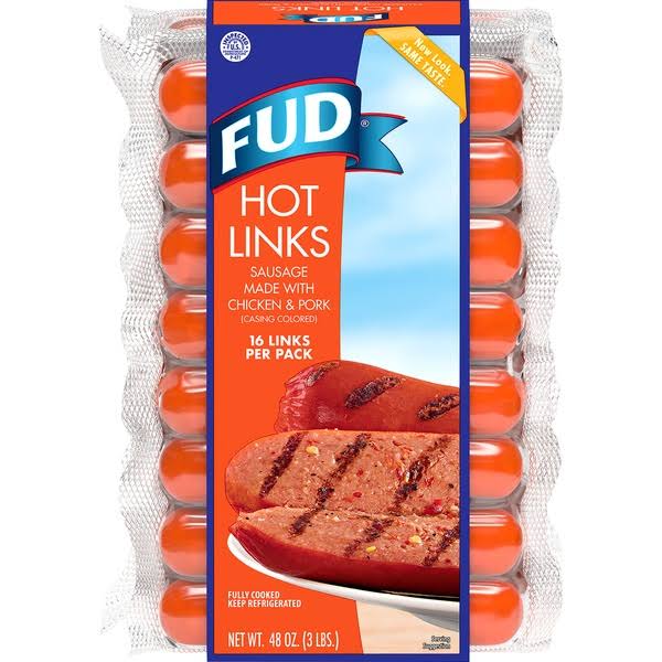 Fud Hot Links - 16 links, 48 oz