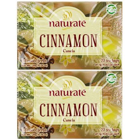 2x Naturate Cinnamon Tea TE Canela Infusion Herbs Caffeine Free 100% Natural