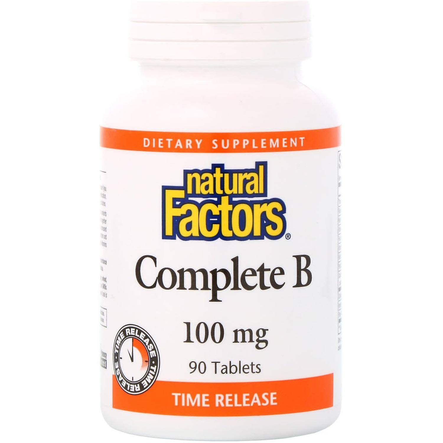 Natural Factors Complete B Dietary Supplement - 100mg, 90ct
