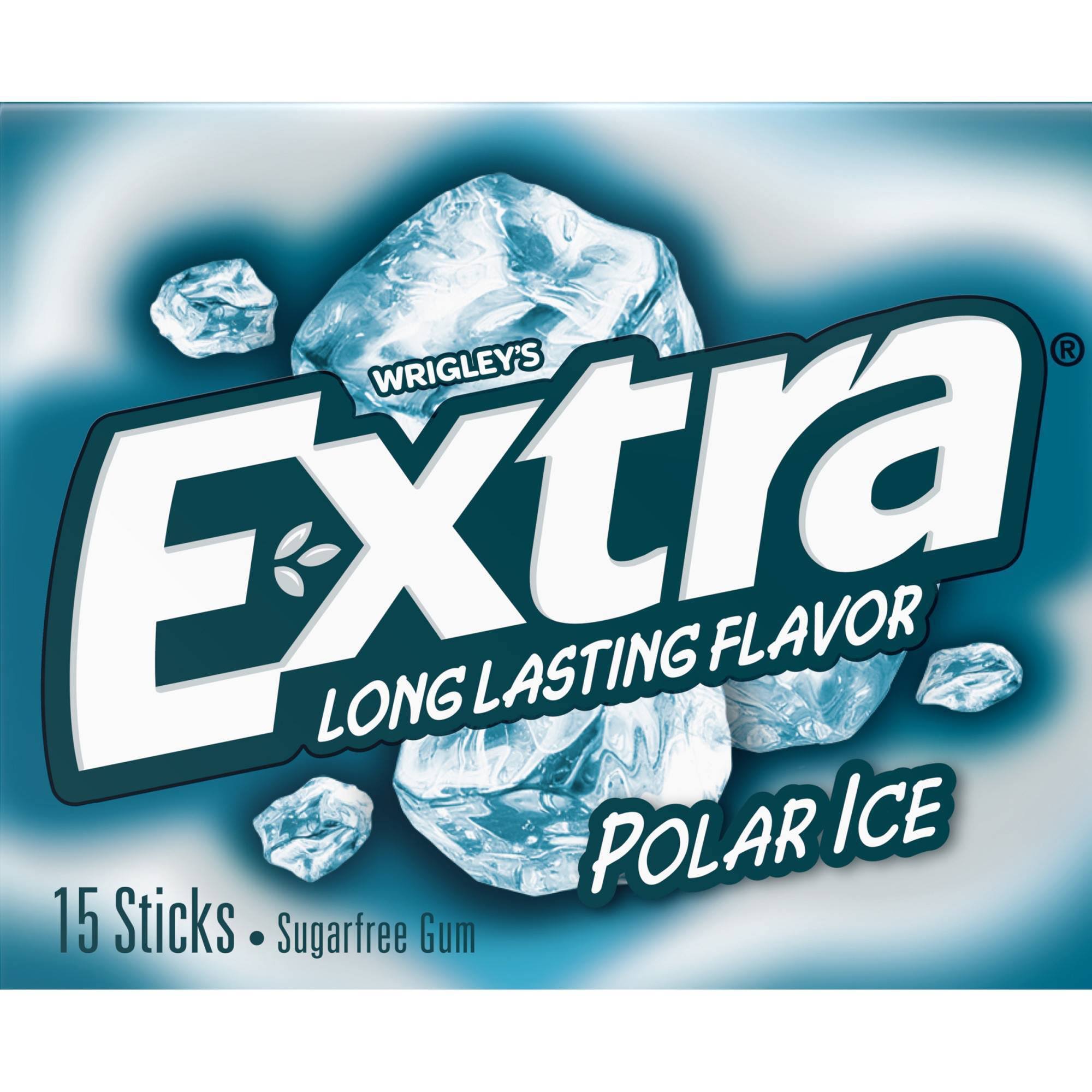 Wrigley's Extra Long Lasting Flavor Sugar Free Gum - Polar Ice
