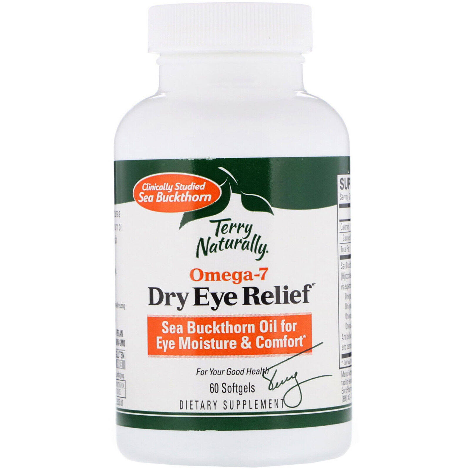 Terry Naturally Omega7 Eye Relief - 60 Softgels