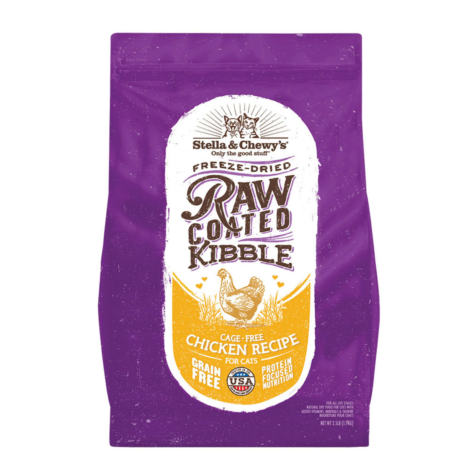 Stella & Chewy's - Raw Coated Kibble Cage-Free Chicken Recipe (Dry Cat Food) 5lb