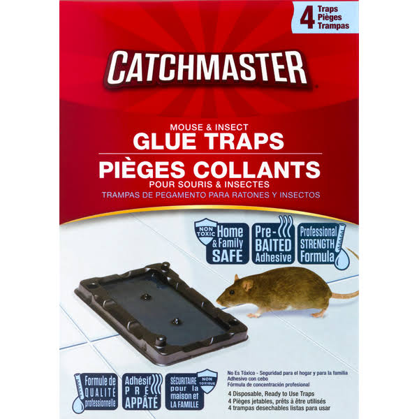 Catchmaster Mouse and Insect Glue Traps - 4ct