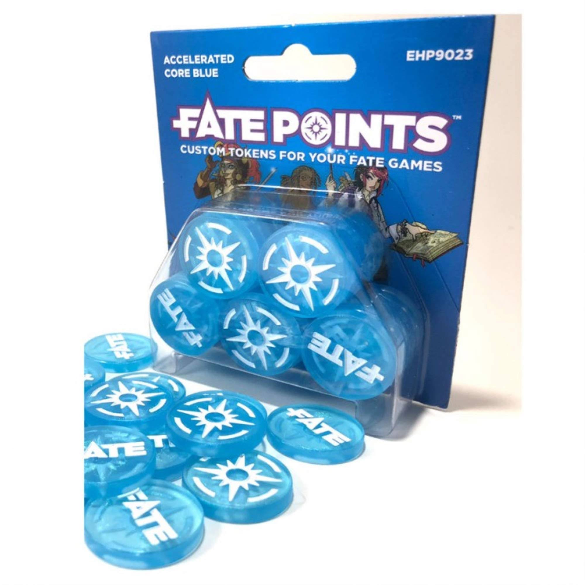 Fate Points: Accelerated Core Blue Fate Games Custom Token - 30ct