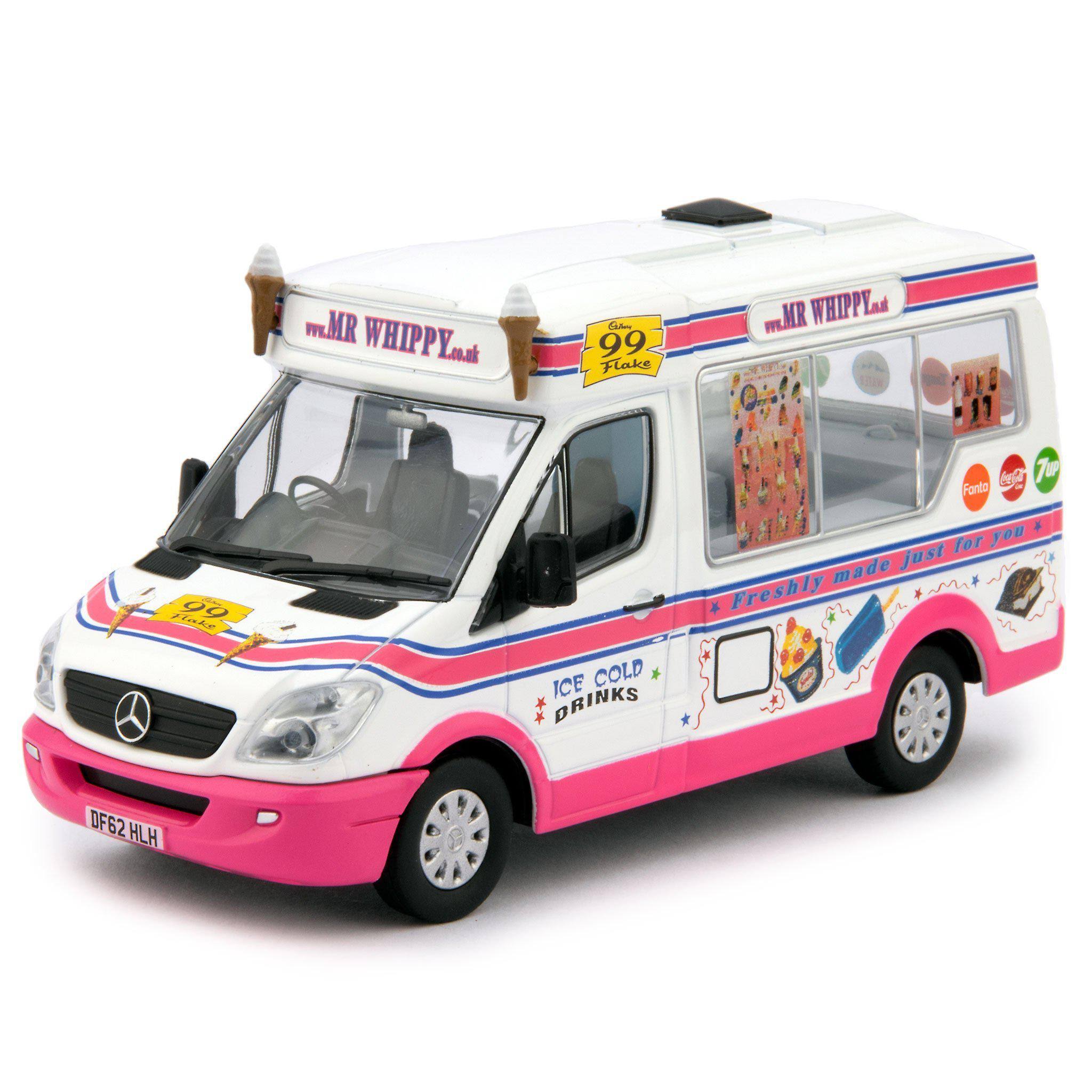 76WM007 OXFORD DIECAST OO Gauge Whitby Mondial Ice Cream Van Piccadilly Whip 
