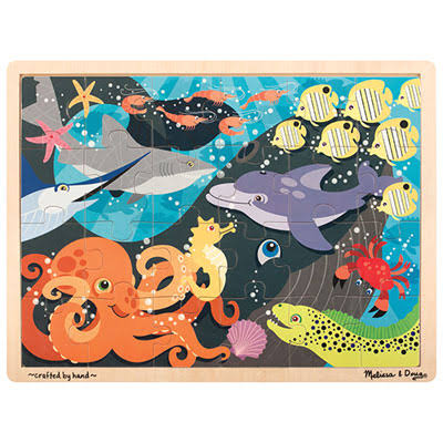 Melissa & Doug Under the Sea Wooden Jigsaw Puzzle - 24 Pieces